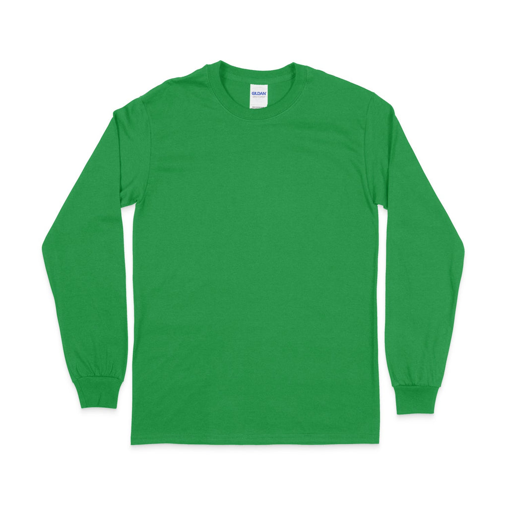 Fashion Bug 100% Cotton Solid Green Long Sleeve T-Shirt Size 1X (Plus) -  31% off