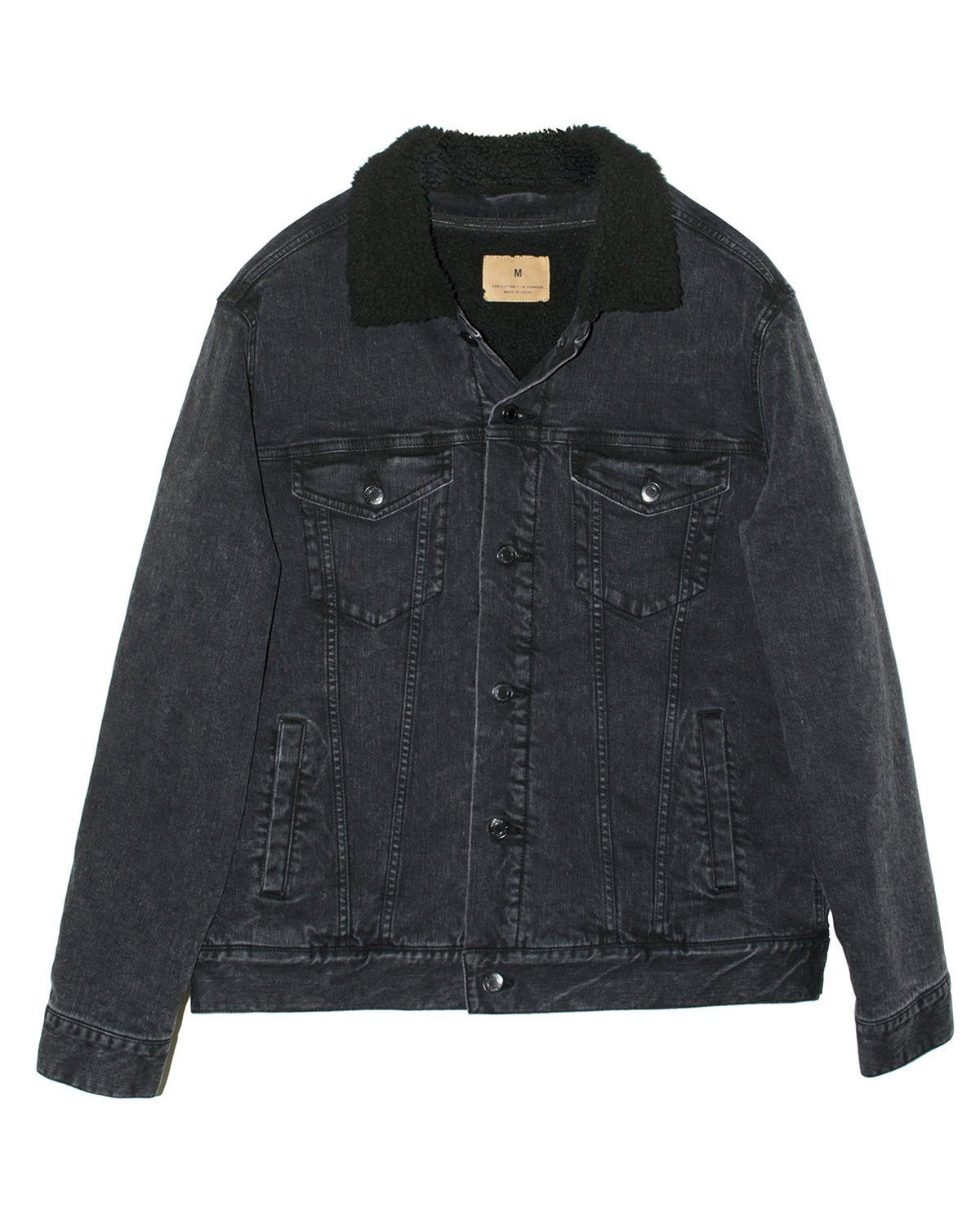 Unisex Sherpa-Lined Denim Jacket