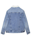 Unisex Sherpa-Lined Denim Jacket - DTG Specials